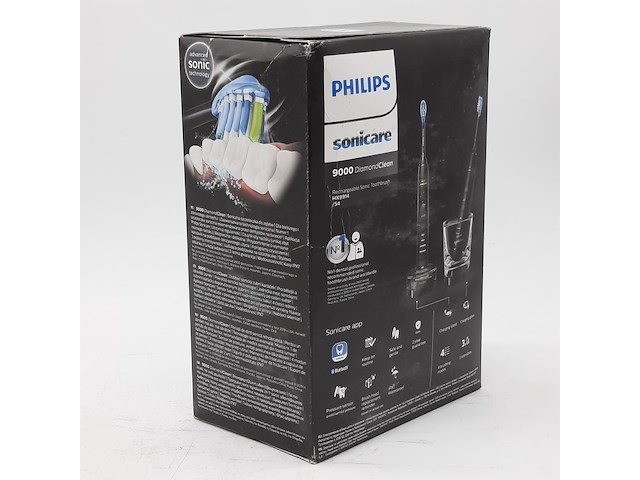 2x set a 2x elektrische tandenborstel, phillips, sonicare 9000 diamond clean - afbeelding 6 van  6