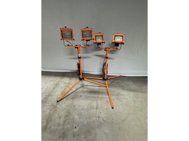 2x set bouwlampen, oranje, op statief - afbeelding 1 van  14