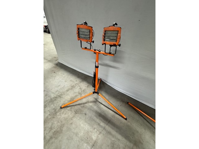 2x set bouwlampen, oranje, op statief - afbeelding 8 van  14