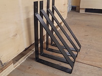 2x set stalen plankdragers, zwart, gepoedercoat - afbeelding 3 van  3