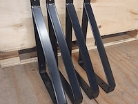 2x set stalen plankdragers, zwart, gepoedercoat - afbeelding 1 van  3