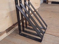 2x set stalen plankdragers, zwart, gepoedercoat - afbeelding 3 van  3