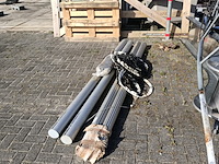 2x set volleybal paal met net