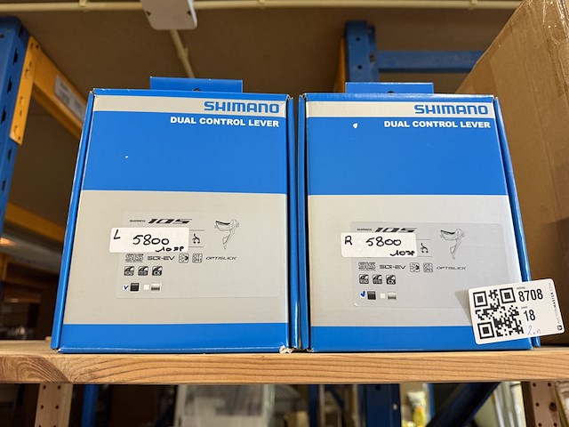 2x shimano 10-speed dual control shifters - afbeelding 1 van  2