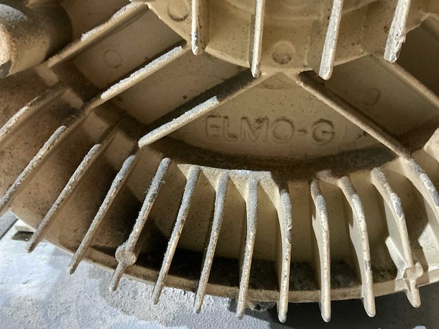 2x siemens / elmo-g - 3kw zijkanaalblower - 2x piovan c10c vacuümtransport unit - afbeelding 4 van  12