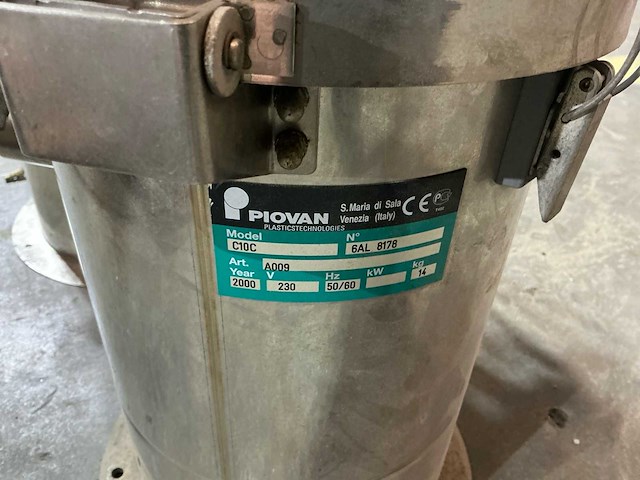 2x siemens / elmo-g - 3kw zijkanaalblower - 2x piovan c10c vacuümtransport unit - afbeelding 7 van  12