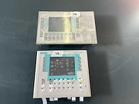 2x siemens simatic hmi – op27 mono + op177b 6" pn/dp touch operator panel