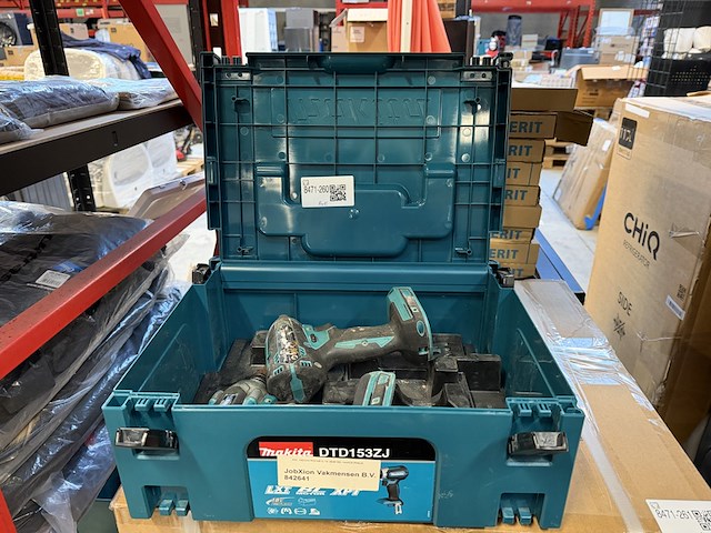 2x slagschroevendraaier, 1x koffer makita, dtd153zj - afbeelding 1 van  4