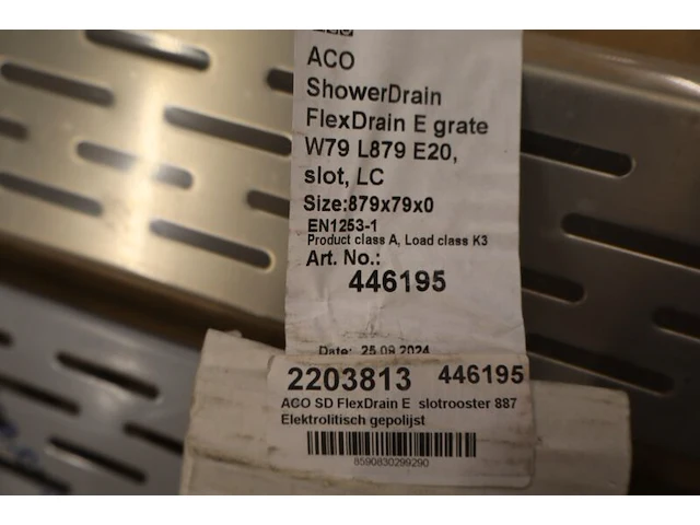 2x slotrooster douchegoot aco, showerdrain flexdrain e, rvs - afbeelding 7 van  7