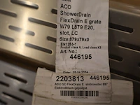 2x slotrooster douchegoot aco, showerdrain flexdrain e, rvs - afbeelding 7 van  7