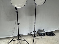 2x softbox nanlite, forza 60b, met statief falcon eyes - afbeelding 1 van  9
