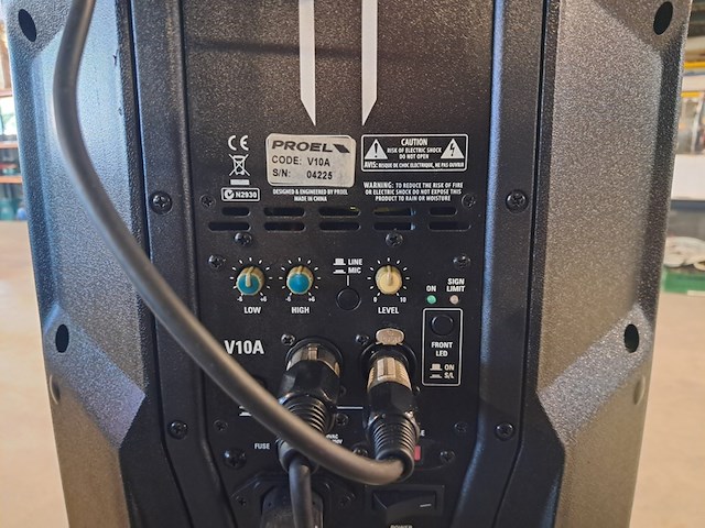 2x speaker, proel, v10a - afbeelding 5 van  10