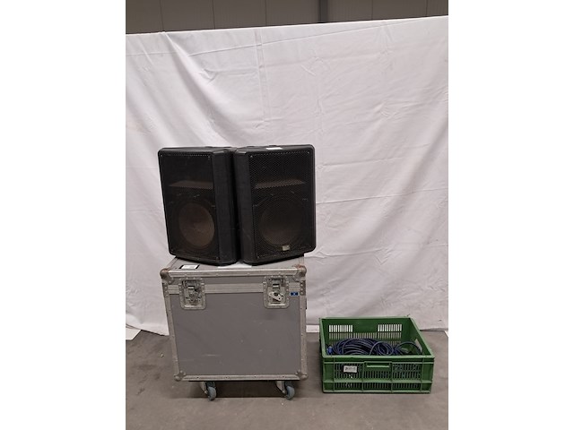 2x speakers, dap, k-112, zwart - afbeelding 1 van  11