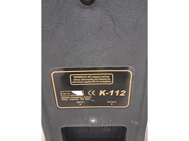 2x speakers, dap, k-112, zwart - afbeelding 5 van  11