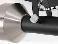 2x spot - plafondlamp acier mexlite, 3338zw, zwart staal, nieuw in doos - afbeelding 5 van  6