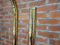 2x staande badkraan glans goud - afbeelding 4 van  8