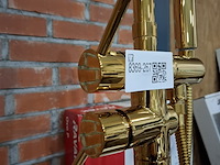 2x staande badkraan glans goud - afbeelding 5 van  8