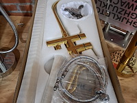 2x staande badkraan glans goud - afbeelding 7 van  8