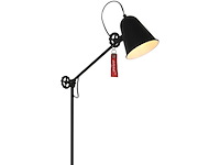 2x staande lamp met e27 fitting, anne light, dolphin 1325zw, zwart, 2026 - afbeelding 2 van  5