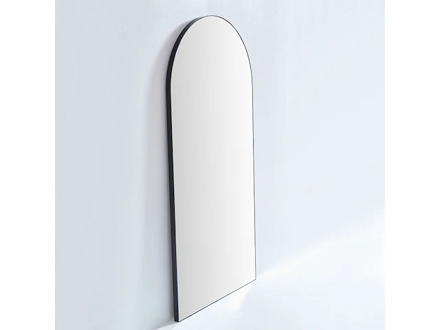 2x staande ovale passpiegel – 160 x 80 cm – staand & hangend – zwart vidi, dali - afbeelding 2 van  8