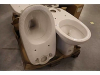 2x staande toiletpot sphinx, 300 basic, wit - afbeelding 3 van  6