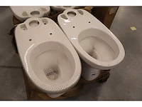 2x staande toiletpot sphinx, 300 basic, wit - afbeelding 4 van  6