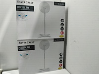 2x staande ventilator met 3 standen, wit - afbeelding 1 van  4