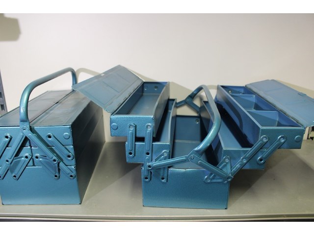 2x stalen gereedschapskist blauw - afbeelding 4 van  7