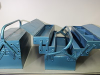 2x stalen gereedschapskist blauw - afbeelding 7 van  7