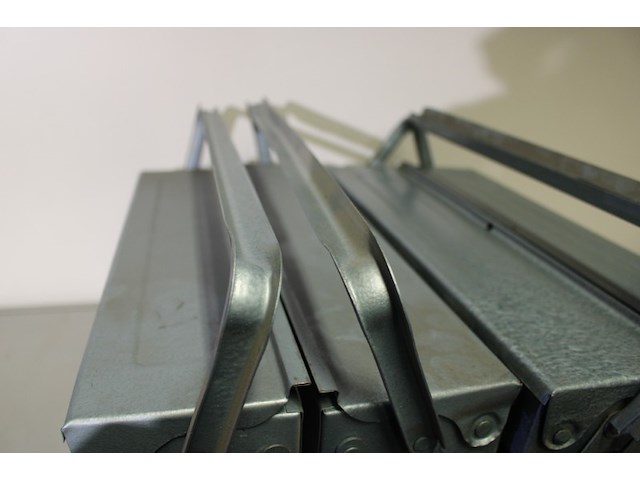 2x stalen gereedschapskist grijs - afbeelding 7 van  11