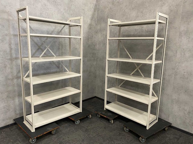 2x stalen legbordstelling - afbeelding 1 van  5