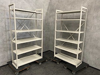 2x stalen legbordstelling - afbeelding 1 van  5