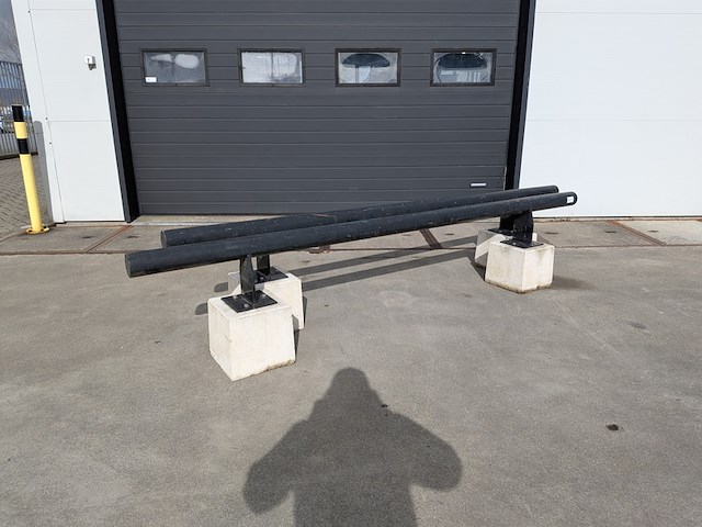 2x stalen railing/barriere - afbeelding 1 van  6