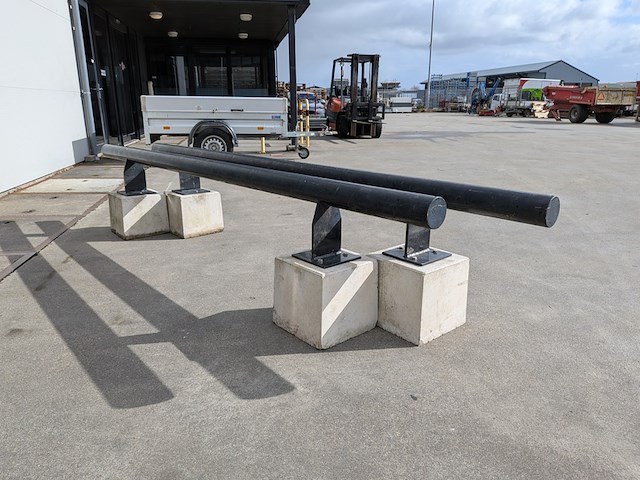 2x stalen railing/barriere - afbeelding 3 van  6