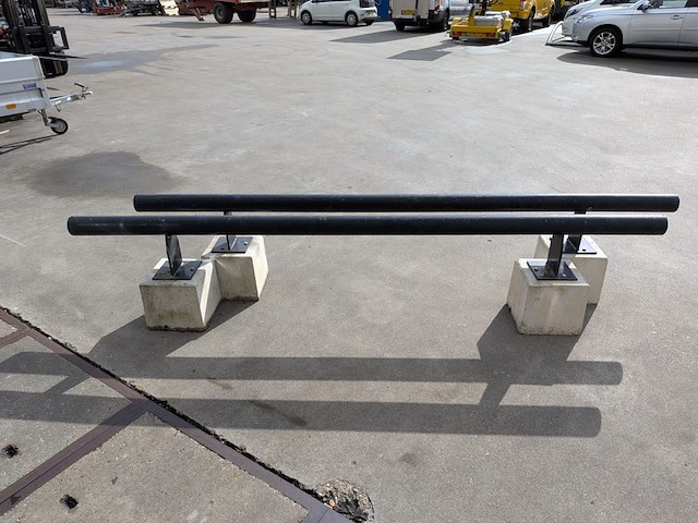 2x stalen railing/barriere - afbeelding 4 van  6