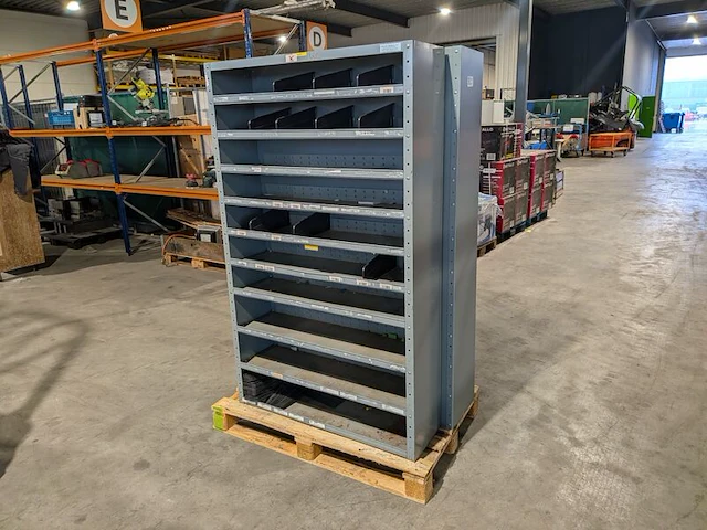 2x stalen vakken- / magazijnkast - afbeelding 5 van  7