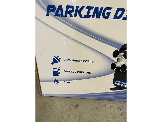 2x standkachel diesel heater, metallo, parking diesel heater, blauw - afbeelding 2 van  3