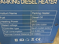 2x standkachel diesel heater, metallo, parking diesel heater, blauw - afbeelding 3 van  3