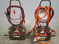 2x startbooster op transportwagen, powervamp, nato 200 - afbeelding 1 van  16