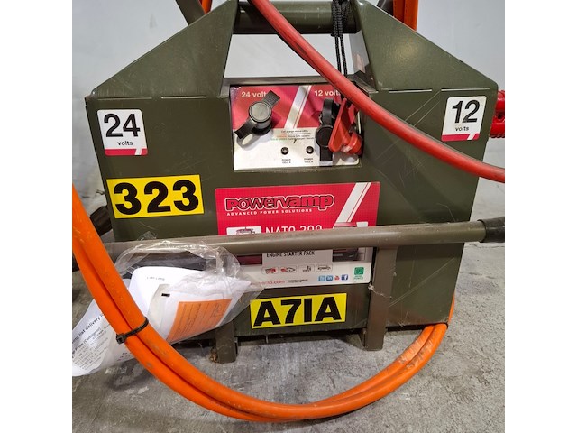 2x startbooster op transportwagen, powervamp, nato 200 - afbeelding 9 van  16