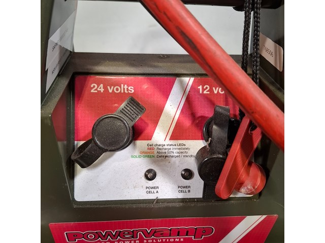 2x startbooster op transportwagen, powervamp, nato 200 - afbeelding 10 van  16