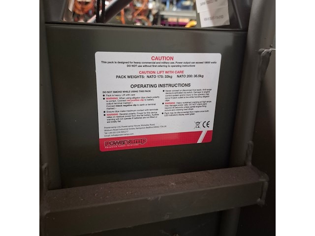 2x startbooster op transportwagen, powervamp, nato 200 - afbeelding 13 van  16