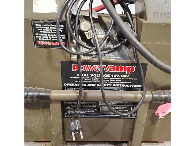 2x startbooster op transportwagen, powervamp, nato - afbeelding 8 van  17