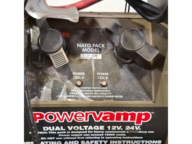 2x startbooster op transportwagen, powervamp, nato - afbeelding 9 van  17