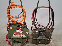 2x startbooster op transportwagen, powervamp, nato - afbeelding 1 van  17