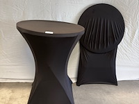 2x statafel, met rok - afbeelding 1 van  3