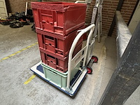 2x steekwagen, magazijnkar en 4x krat - afbeelding 2 van  2