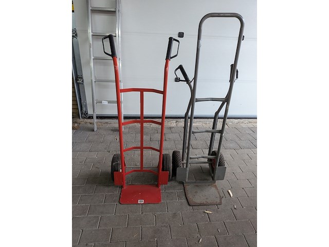 2x steekwagen met luchtbanden - afbeelding 2 van  5