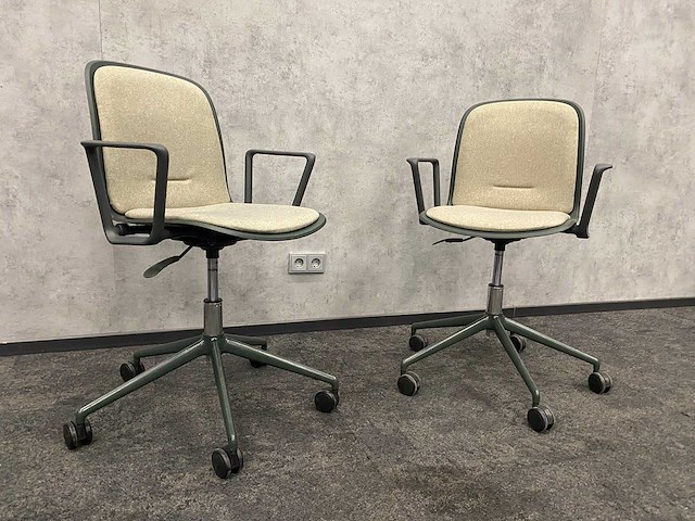 2x steelcase cavatina - bureaustoel groen/beige - afbeelding 9 van  16
