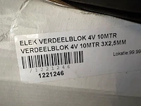2x stekkerdoos socketmaster 3x 2,5mm², 10 mtr, qwattpro - afbeelding 6 van  6
